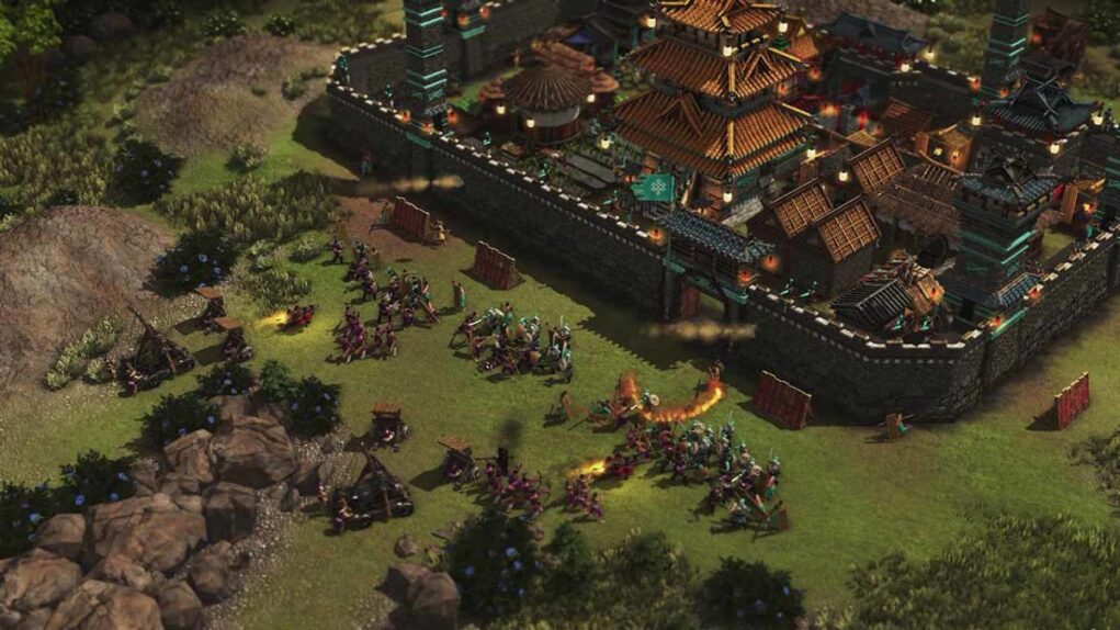 Наблюдайте за проектированием, сборкой и осаждением в игре Stronghold: Warlords