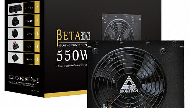 В серию Montech Beta Series 80 Plus Bronze вошли блоки питания мощностью 550 и 650 Вт