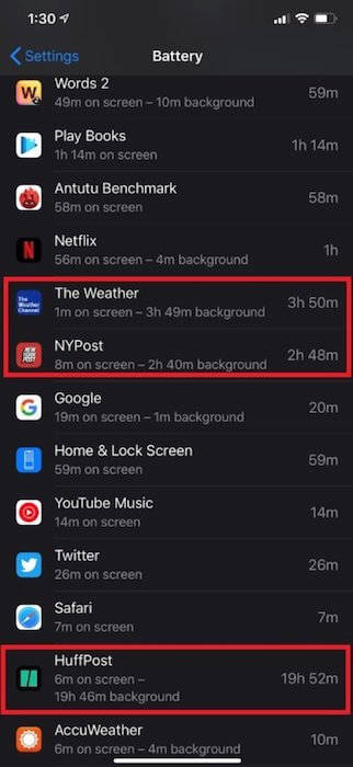 iOS 13.5 и iOS 13.5.1 не даёт приложениям заснуть и разряжает батарею. Что делать
