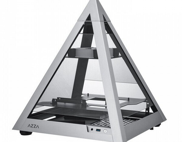 Компьютерный корпус Azza Pyramid Mini 806 имеет непривычную форму Компьютерный корпус Azza Pyramid Mini 806 имеет непривычную форму