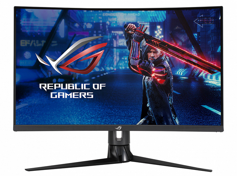 Игровой монитор Asus ROG Strix XG32VC поддерживает частоту обновления 170 Гц