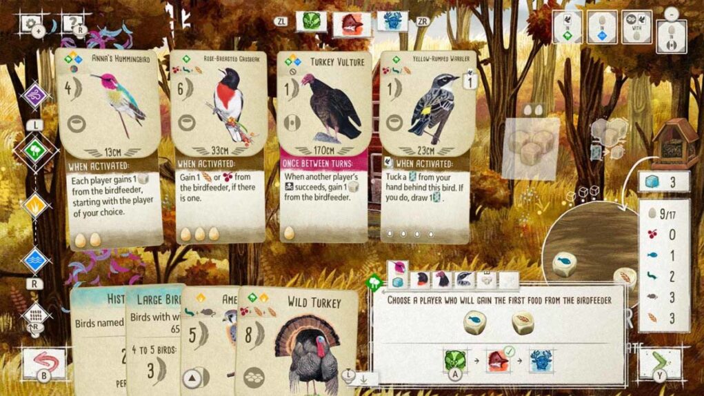 Постройте собственный птичий заповедник в Wingspan на Nintendo Switch