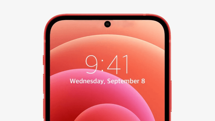 Отверстие в экране iPhone