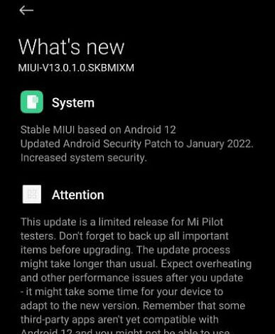 Xiaomi Mi 11 получил глобальную стабильную бета-версию MIUI 13 на базе Android 12 Xiaomi Mi 11 получил глобальную стабильную бета-версию MIUI 13 на базе Android 12