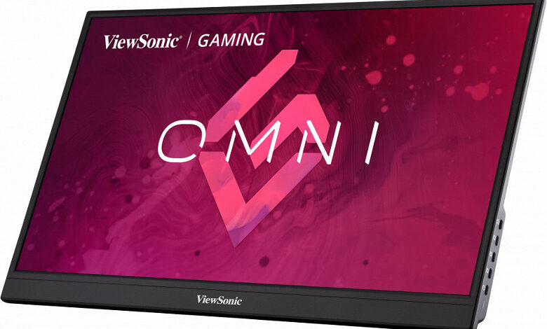 Портативный игровой монитор ViewSonic VX1755 весит менее 1 кг Портативный игровой монитор ViewSonic VX1755 весит менее 1 кг