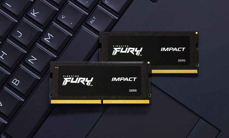 Модули памяти Kingston Fury DDR5 SODIMM предложены по одному и комплектами из двух штук суммарным объемом до 64 ГБ Модули памяти Kingston Fury DDR5 SODIMM предложены по одному и комплектами из двух штук суммарным объемом до 64 ГБ