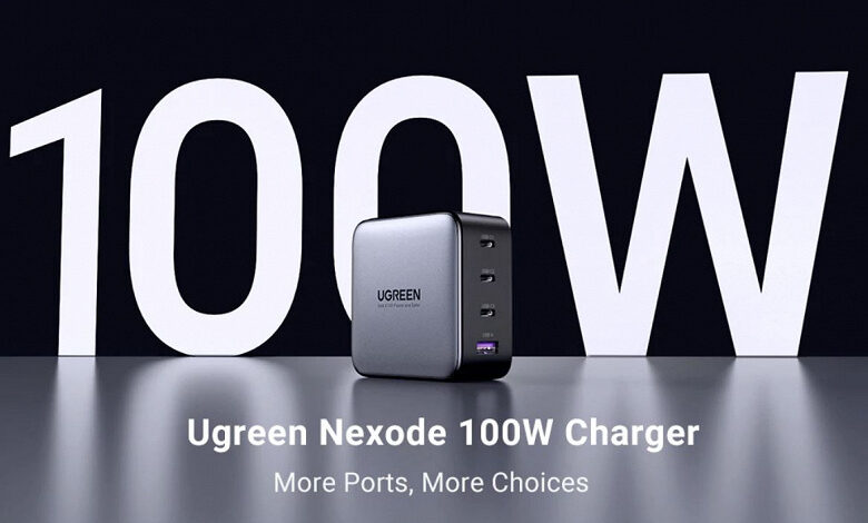 Зарядное устройство Ugreen Nexode мощностью 100 Вт стоит 80 долларов Зарядное устройство Ugreen Nexode мощностью 100 Вт стоит 80 долларов