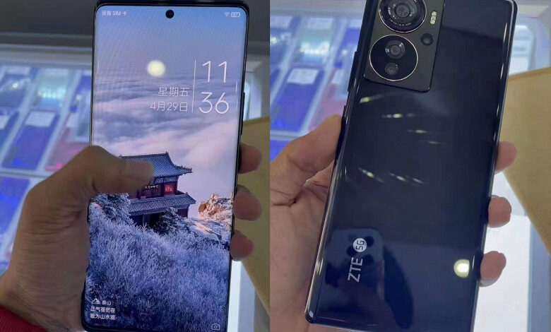 Живое фото ZTE Axon 40 Pro демонстрирует оригинальный подход к компоновке модулей основной камеры