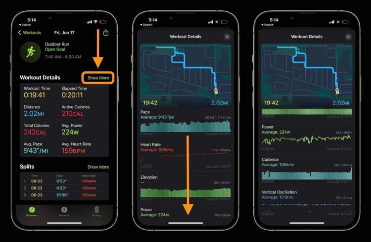 Apple Watch — бег. Все графики можно подробно посмотреть на Айфоне. Apple Watch — бег. Все графики можно подробно посмотреть на Айфоне. Фото.