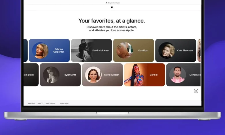 На сайте Apple появился раздел Snapshot, который расскажет все о популярных музыкантах, актерах и спортсменах
