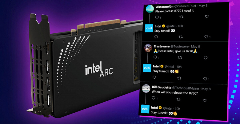 Intel намекнула, что Arc B770 всё-таки выйдет