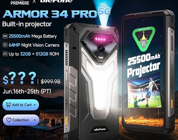 Cмартфон с гигантской батареей 25 500 мАч, максимальной защитой, встроенным проектором и камерой ночного видения. Представлен Ulefone Armor 34 Pro Cмартфон с гигантской батареей 25 500 мАч, максимальной защитой, встроенным проектором и камерой ночного видения. Представлен Ulefone Armor 34 Pro