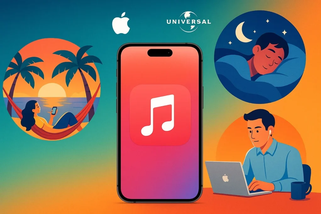 Apple и Universal Music запустили специальные плейлисты в Apple Music для отдыха, сна и работы