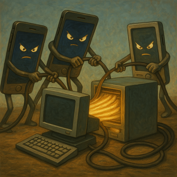 Смартфоны активно отбирают трафик у ПК