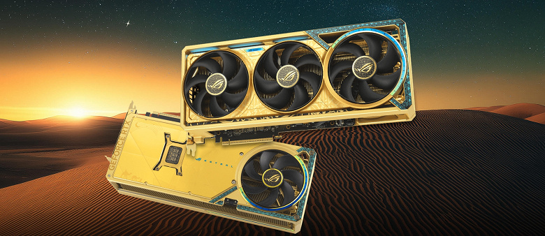 Не видеокарта на вес золота, а видеокарта с настоящим золотом. Представлена GeForce RTX 5080 Astral Dhahab