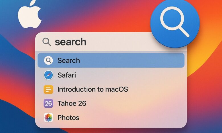 Поиск Spotlight в macOS Tahoe 26: главные фишки и новые возможности