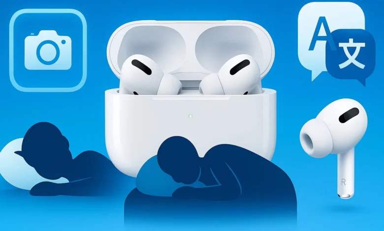 Управление камерой, распознавание сна, живой перевод и другие новые функции AirPods в iOS 26